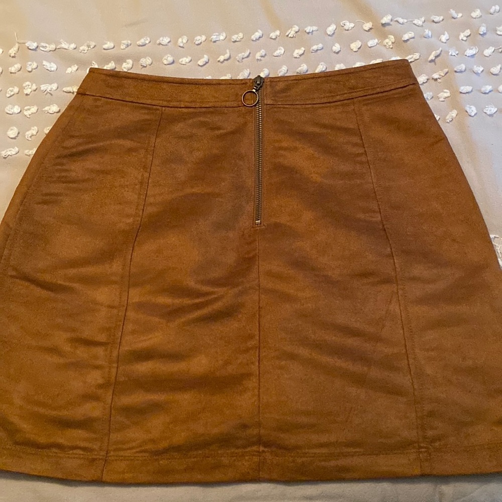 Faux Velvet Skirt